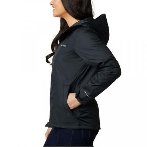 Chaqueta columbia negra hotsell